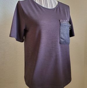 ZARA COLLECTION COAL GRAY TOP SIZE M